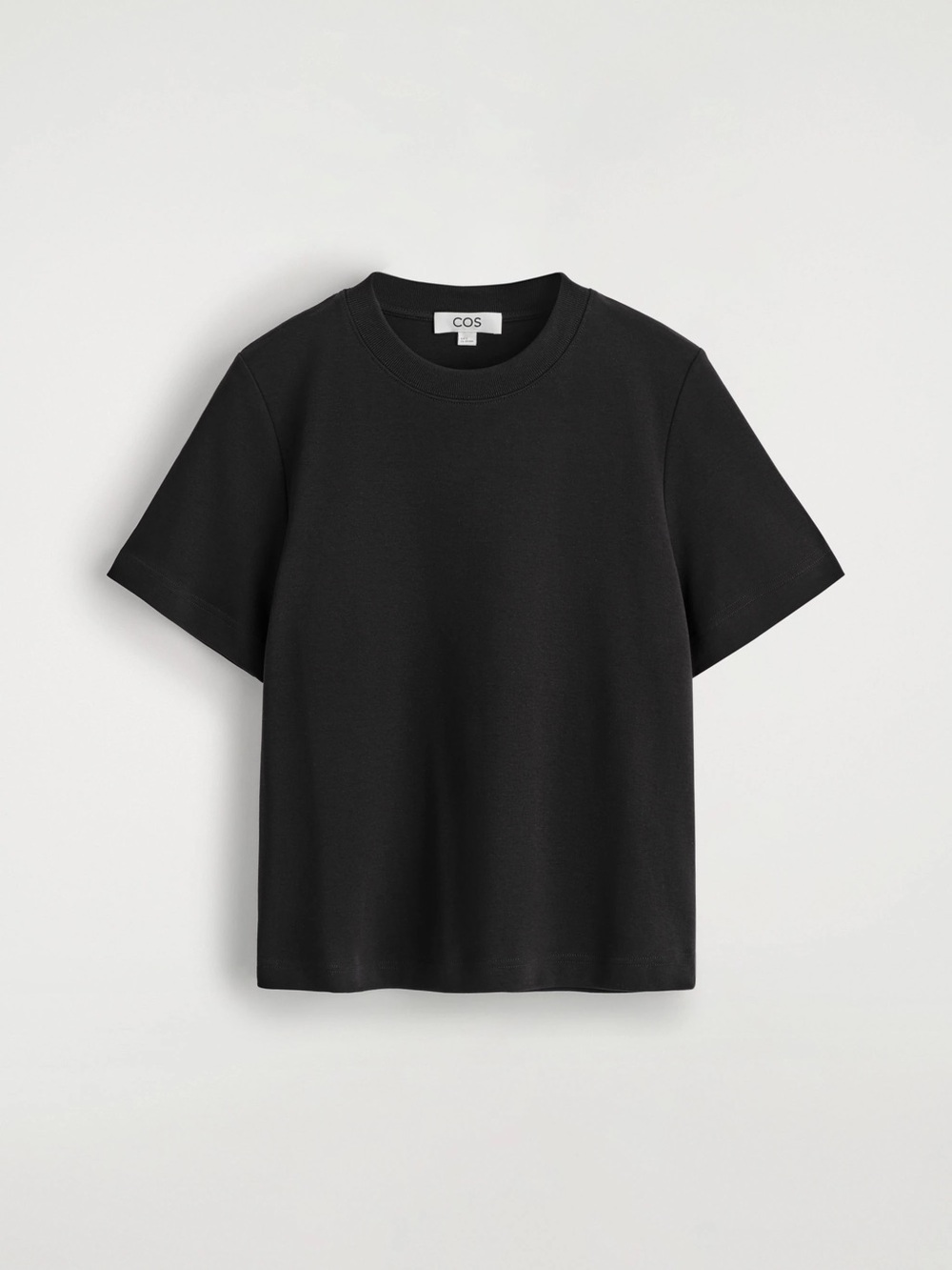 COS boxy tee black large